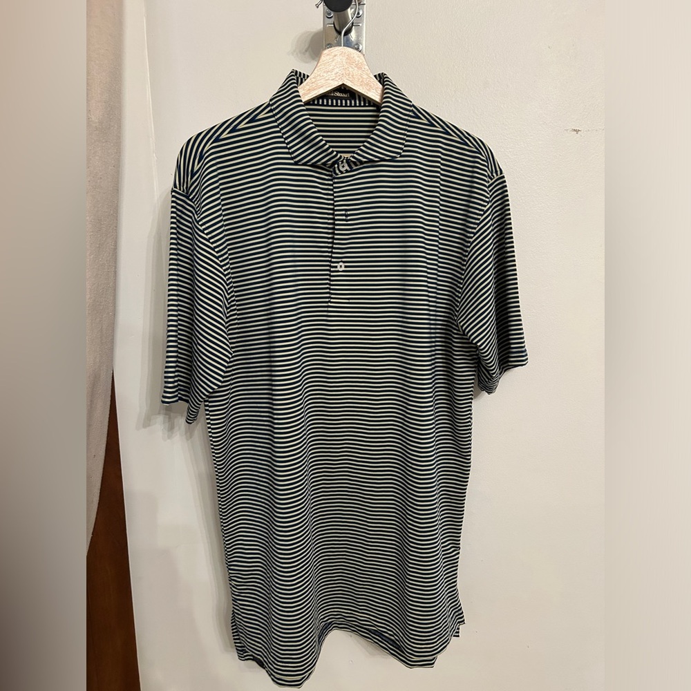 Paul Stuart Performance Polo, yellow/blue, L